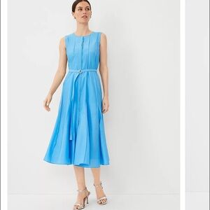 Paneled Belted Shirtdress